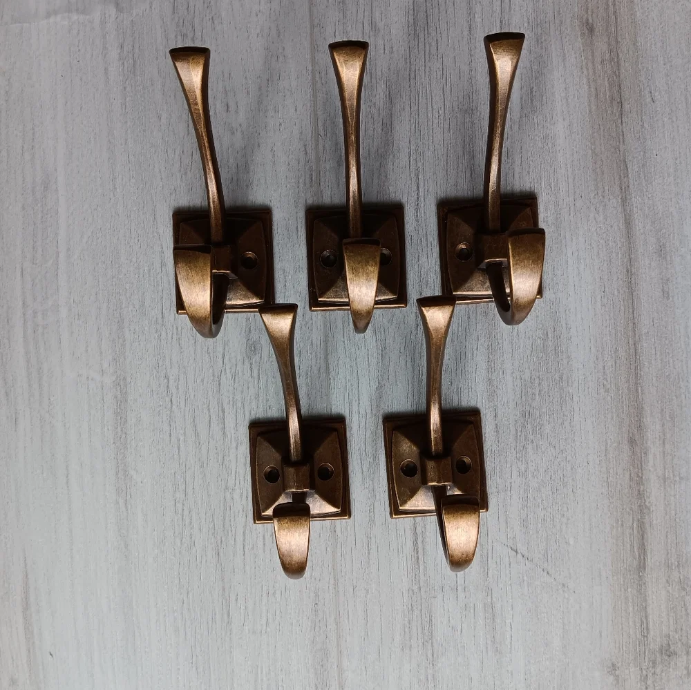 New KHTumeware Wall Hooks 5 Pack Antique Copper Hardware Hold Up to 60lbs